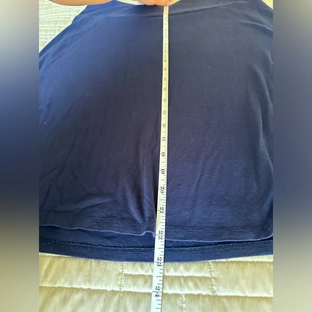 Small Navy Blue Tommy Bahama Cotton Skirt - Picture 4 of 5